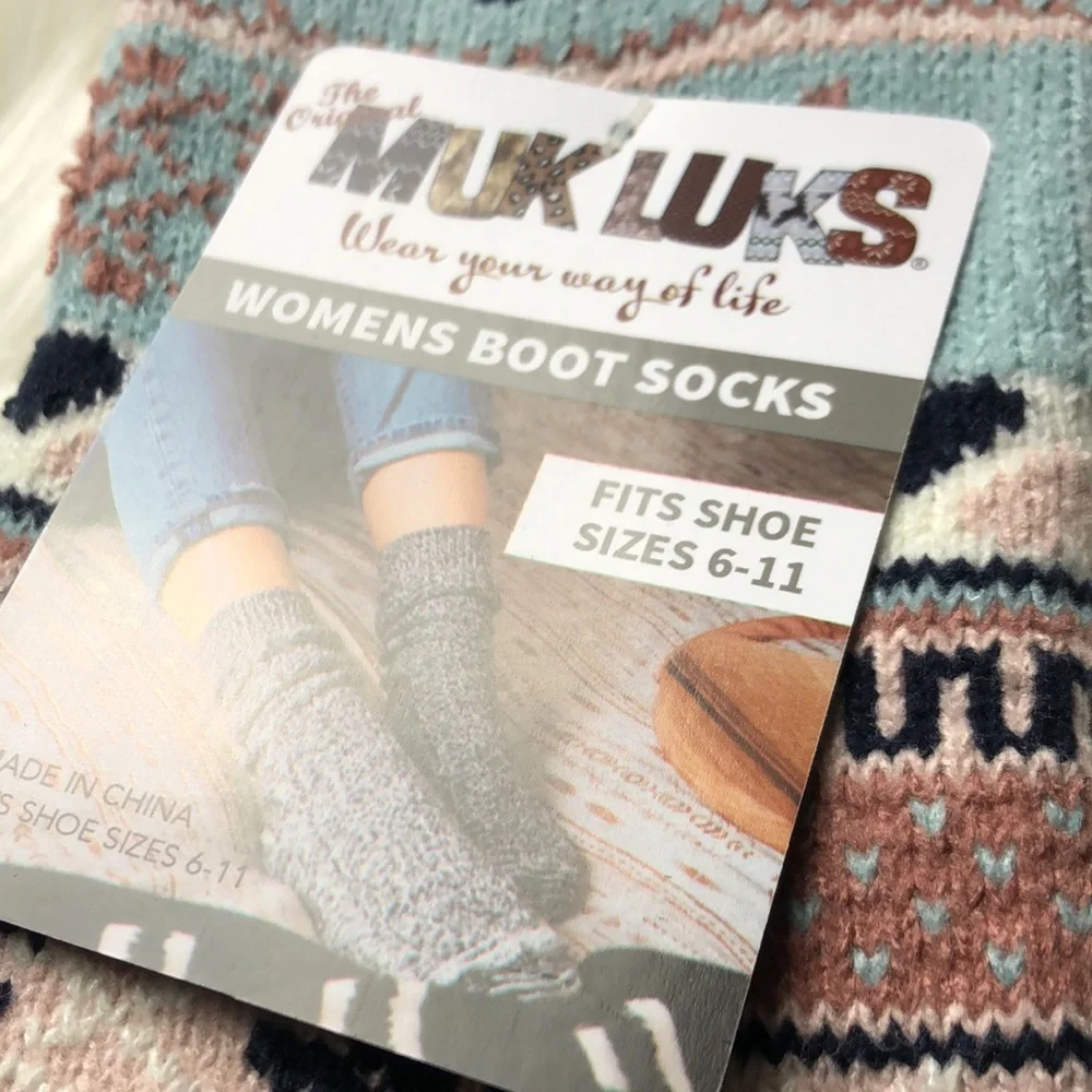 MUK LUKS boot socks